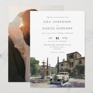 Convites Casamento Foto Fazenda Old Money