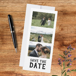 Convites Casamento Foto Moderno Save The Date