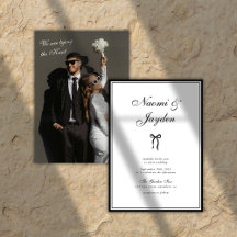Casamento Foto Preto e Branco Clássico Vintage