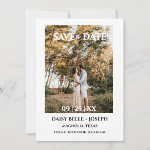 Convites Casamento Foto Save The Date Roteiro Moderno
