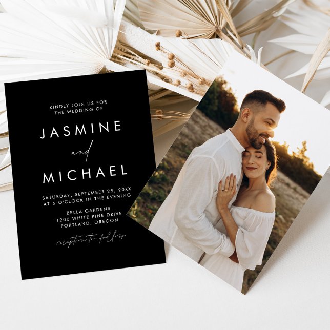Convites Casamento Fotografia Preto e Branco com Script Mod (Criador carregado)