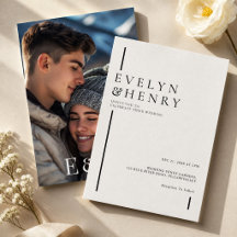 Casamento Fotográfico com Linhas Pretas Minimalist