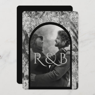 Convites Casamento Fotográfico com Montanhas Brancas Negras