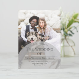 Convites Casamento Fotográfico de Arch Typografia