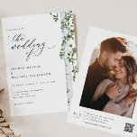 Convites Casamento Fotográfico de Boho da Árvore de Birch E<br><div class="desc">Celebre o seu amor com o nosso Convite Elegante de Casamento de Árvores Boho Birch, onde o encanto rústico encontra sofisticação de vintagem. Este belo design ostenta uma pássaros graciosamente pintada à mão, perfeitamente complementada por um roteiro de caligrafia vintage que adiciona um toque de elegância do eterno ao seu...</div>