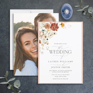 Convites Casamento Fotográfico de Caligrafia Terrestre Quen