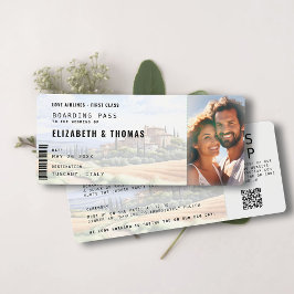 Convites Casamento Fotográfico de Destino da Toscana Embarq