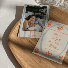 Convites Casamento Fotográfico de Diversão Pintada e Colori