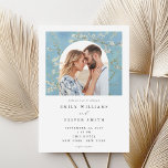 Convites Casamento Fotográfico de Vincent Van Gogh Almond B<br><div class="desc">Convite de casamento moderno e elegante,  com a pintura de Vincent Van Gogh Almond Blossom e sua foto.</div>