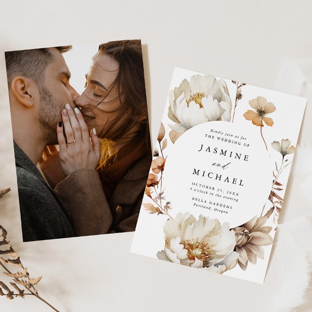 Convites Casamento Fotográfico do Círculo Floral Russo de o (Criador carregado)