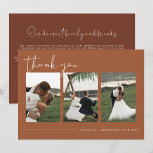 Convites Casamento Fotográfico do CORIANDER Boho Terracotta