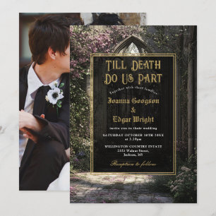 Convites Casamento Fotográfico do Jardim Floral de Morte Gó