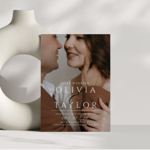 Convites Casamento Fotográfico do recem casados Ampersand I