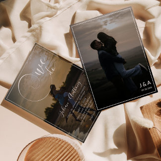 Convites Casamento Fotográfico Elegante Overlay 2