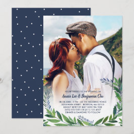 Convites Casamento Fotográfico Emerald Greenery
