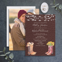 Casamento Fotográfico Rustic Leather Boots Hat Cou