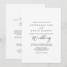 Casamento frontal e traseiro com Na moda idílico