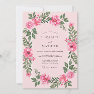 Convites Casamento Fuchsia Warm Rose