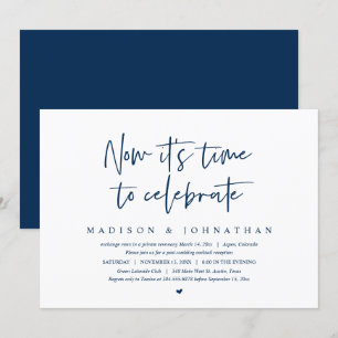 Convites Casamento Fuga, Agora é hora de Celebrar Conv