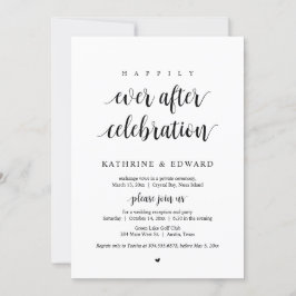 Convites Casamento Fuga, Celebração Feliz para Sempre