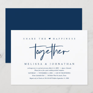 Convites Casamento Fuga, compartilhe a felicidade juntos In