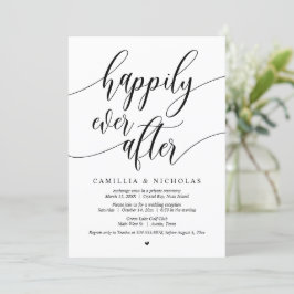 Convites Casamento Fuga, Festa Felizes para Sempre