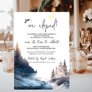Convites Casamento fuga para paisagem, natureza e floresta