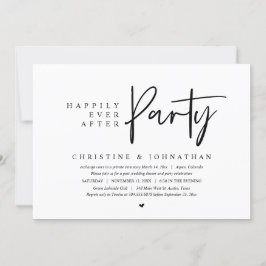 Convites Casamento Fugitivo, Festa Felizes para Sempre