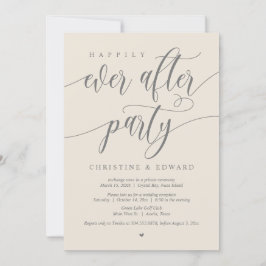 Convites Casamento Fugitivo, Festa Felizes para Sempre