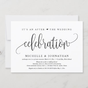 Convites Casamento Furtivo, Celebração Após o Casamento