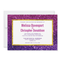 Casamento Gemstones com Glitter Glitter Rosa e Rox