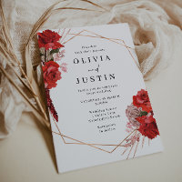 Casamento Geométrico das Divinas Rosas vermelhas