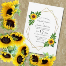 Casamento Geométrico de Girassol