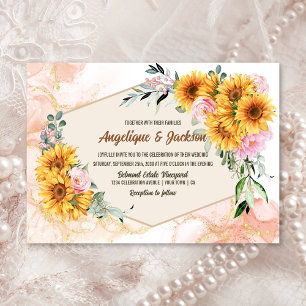 Convites Casamento Geométrico de Rosa Rosa-Rosa-Rosa-Rosa-R