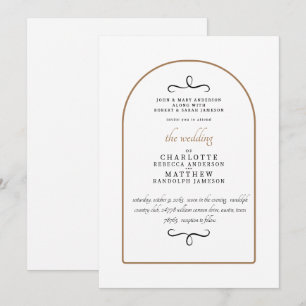 Convites Casamento GeométricoWhite dos Dois Pais Modernos