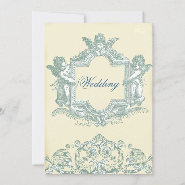 Convites Casamento Georgiana (Cream) (Frente)