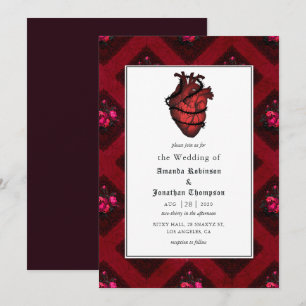 Convites Casamento Gótico Caprichoso