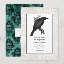 Casamento Gótico Corvo e Renda