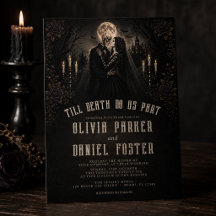 Casamento Gótico de Halloween Até que a Morte nos 