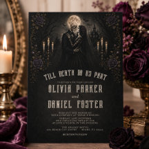 Casamento Gótico de Halloween Até que a Morte nos 