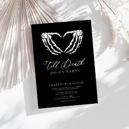 Convites Casamento Gótico Moderno da Till Death