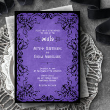 Casamento Gótico Preto Roxo