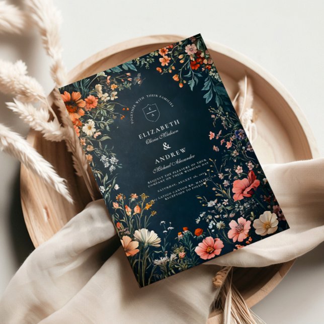 Convites Casamento Gótico Romântico (Criador carregado)