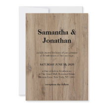 Casamento Grão de Madeira Natural Autêntico