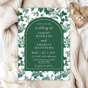 Convites Casamento Green Antique Chinoiserie