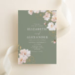 Convites Casamento Gregado De Flores Selvagens Encantadas<br><div class="desc">Lindos Flores Selvagens Encantadas Convite para Casamento Ver coleção correspondente em Niche e Nest Store</div>