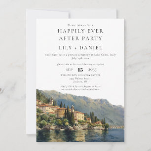 Convites Casamento Happily Ever After Lago de Como Itália