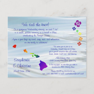 Convites Casamento Havaiano