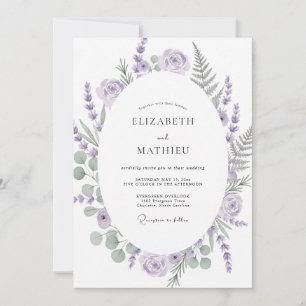 Convites Casamento Herbal Macio Lavanda