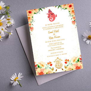 Convites Casamento Hindu de Ganesha